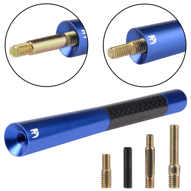 ONE250 Short Antenna, Compatible with Jeep Wrangler JK JKU JL JLU Rubicon Sahara Gladiator Compass Renegade Cherokee (2007-2024) (Blue) - Image 2